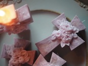 Rose Cross Candle