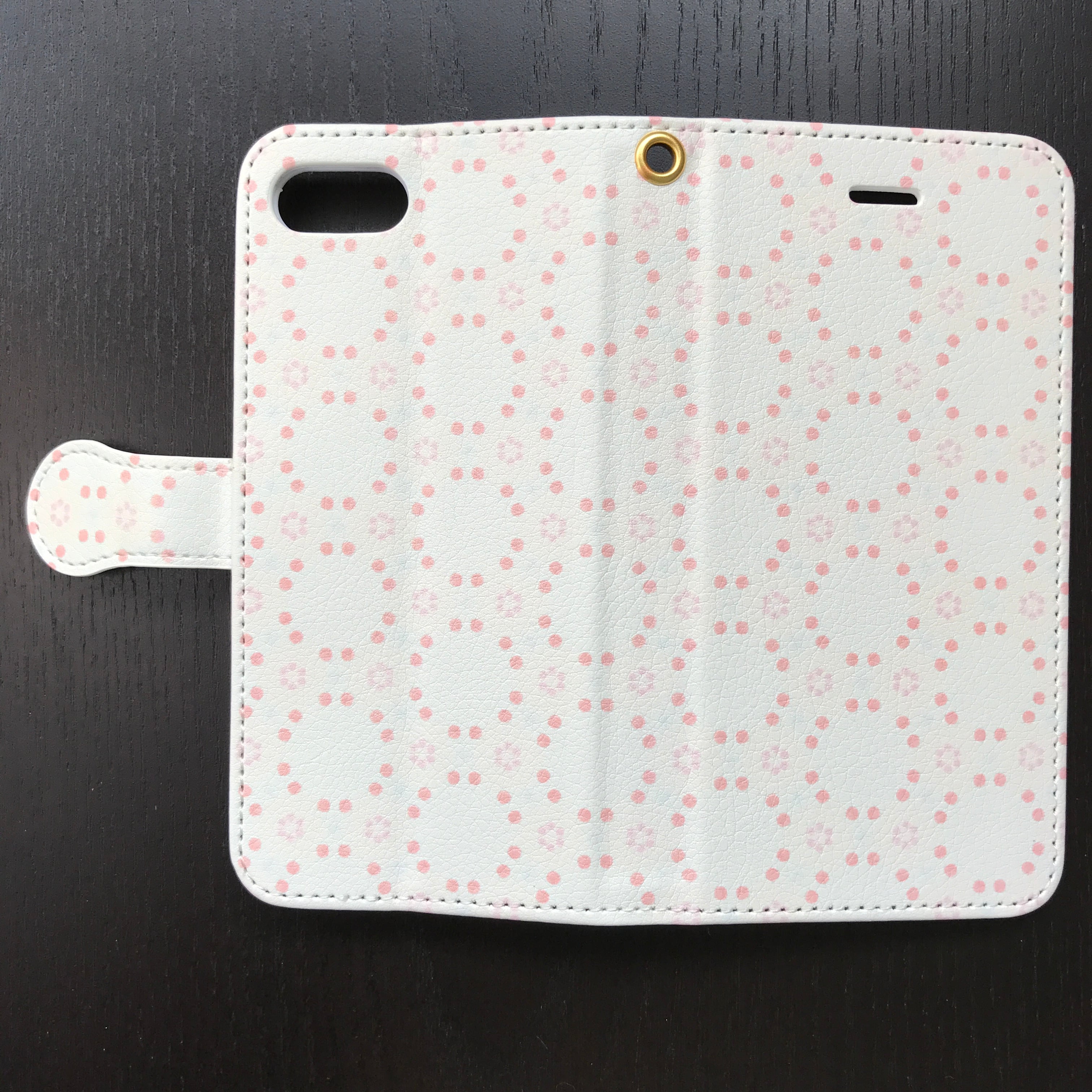 サークルドット 手帳型スマホケース iPhone/Android