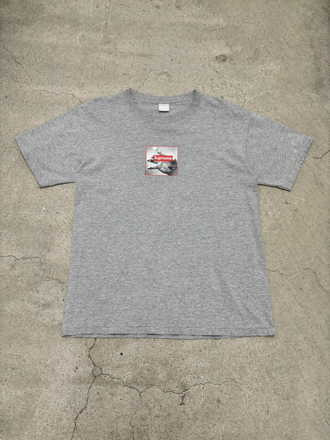 90s SUPREME/Barbara Kruger Box Logo Tee/1998年/L相当/バーバラ 