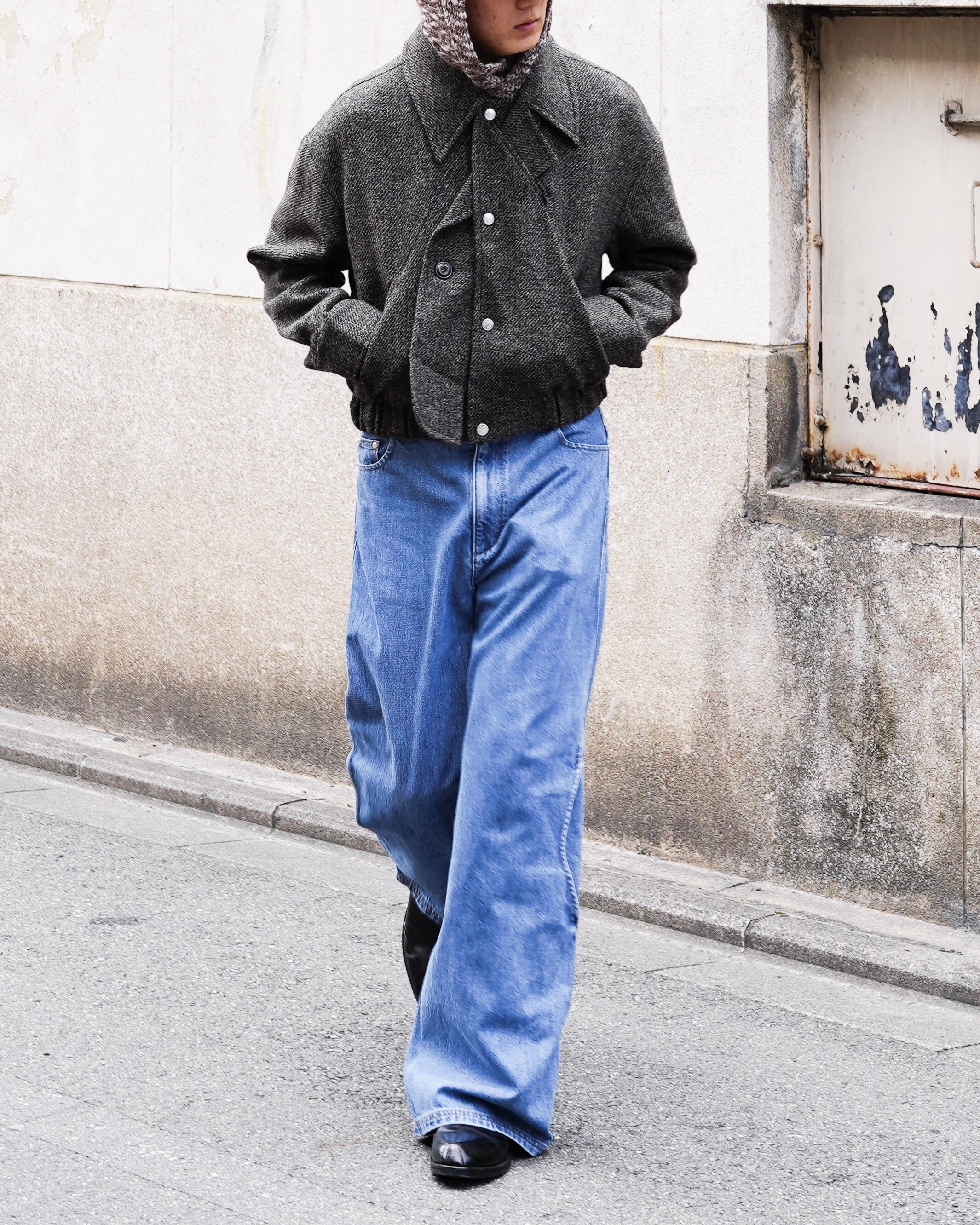 NULLUS AW25 DECONSTRUCTED SLIT & PEEL POCKET JACKE | hypeofficial