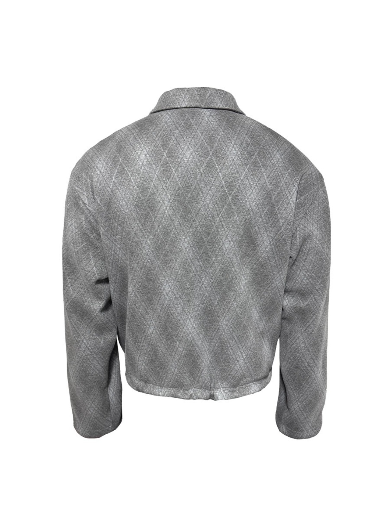 JCAESAR STUDIO DIAMOND PATTERN ZIP JACKET