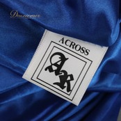 社交ダンス 衣装 ACROSS アクロス スカート レッスンウェア ブルー系 ブラック系 黒 ラインストーン 青 レース フォーマル スタイリッシュ シック スタンダード エレガント かわいい 上品 大人っぽい きれいめ 華やか レディース 練習着 練習用