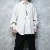 tyrolean linen shirt ivory