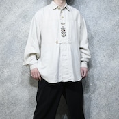tyrolean linen shirt ivory