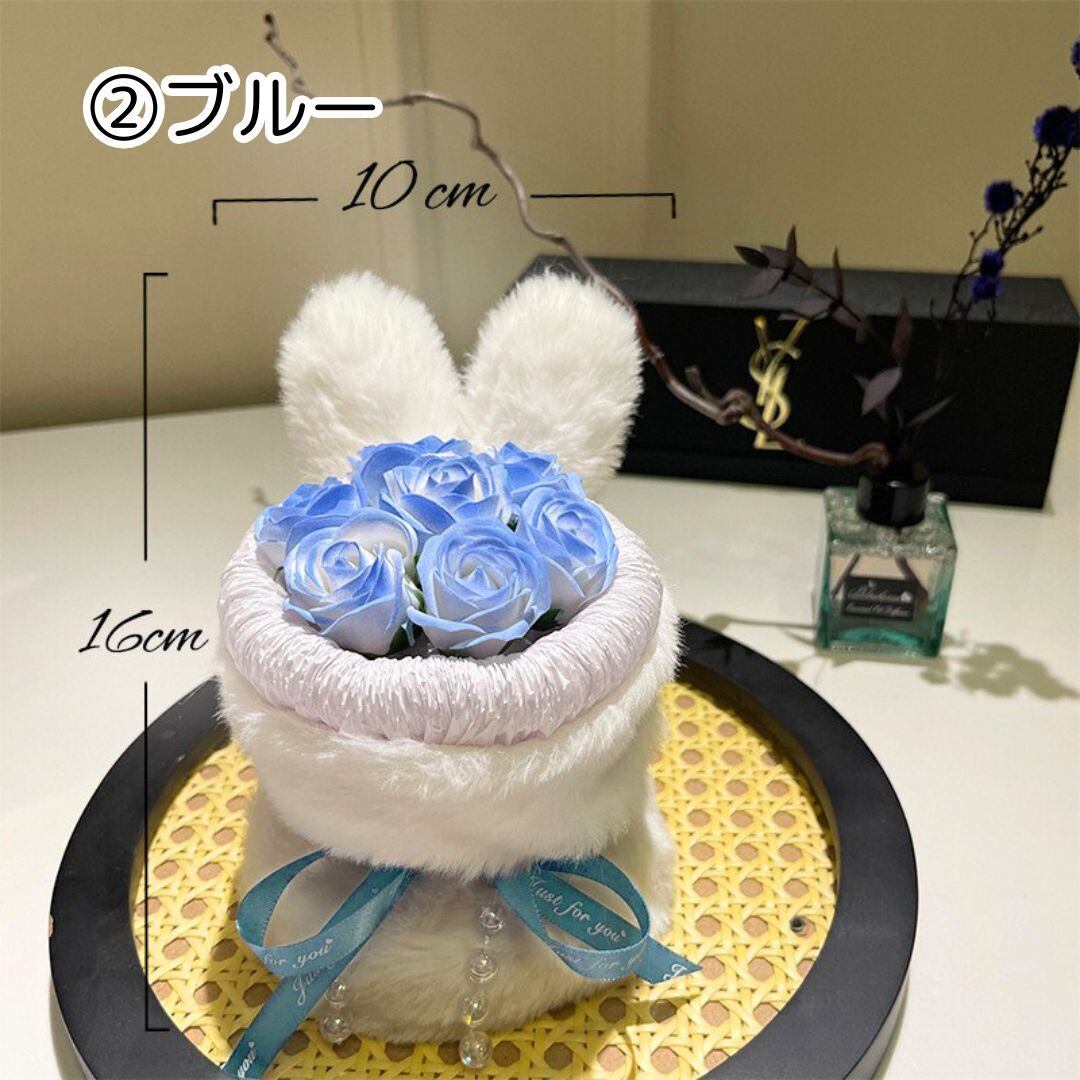 U-SS1 ミニサイズ 選べるカラー6色 うさぎ耳 ソープフラワー