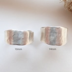 Hammered Rough Open Ring(10mm)　