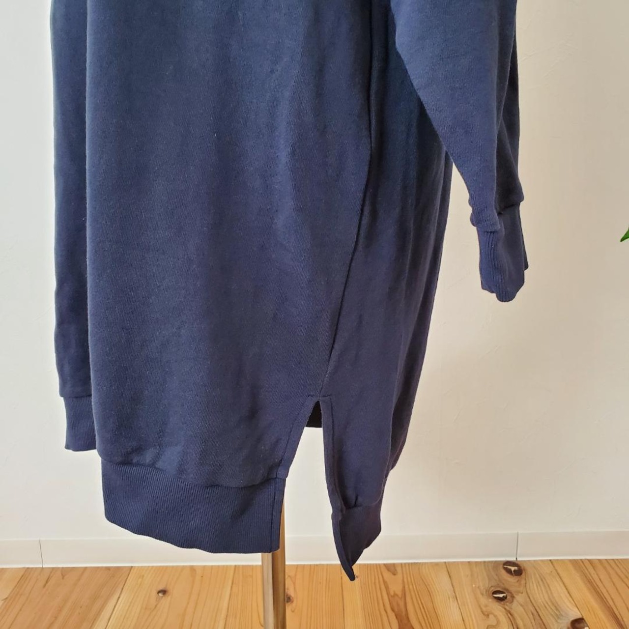 【USED】春スウェットワンピース　アウトドアロング丈　Mサイズ　