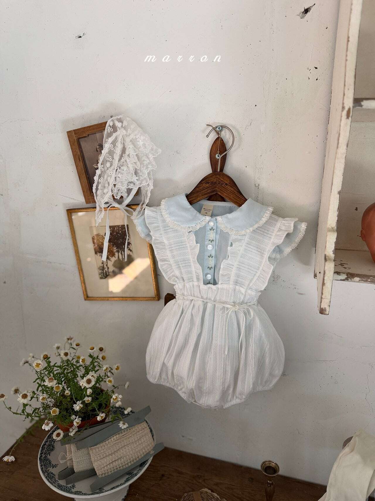 予約】 2026 SS marron マロン ベルロンパース(baby） | Little Bloom 