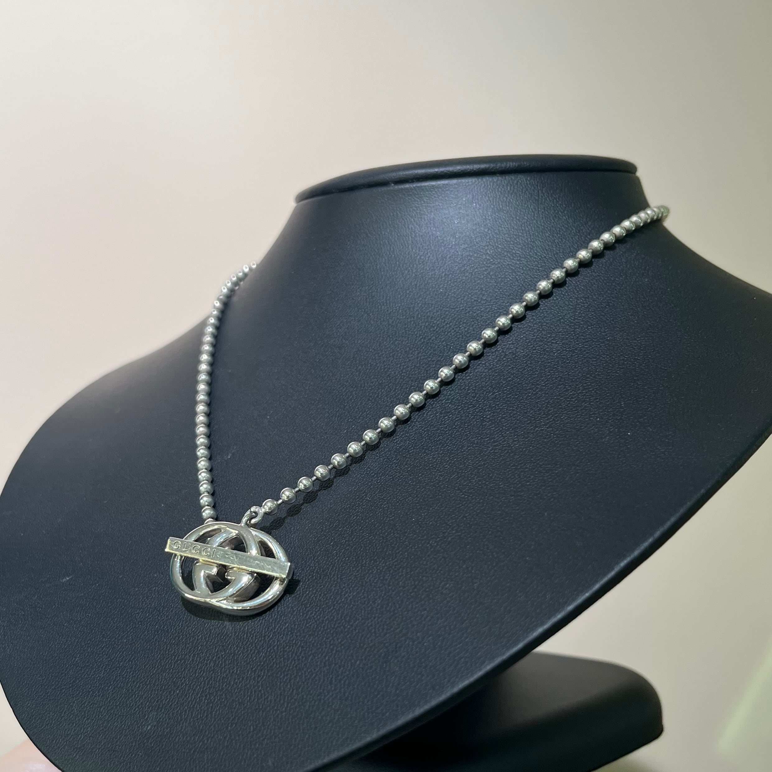GUCCI】3016 VINTAGE グッチ インターロッキングG ボールチェーン