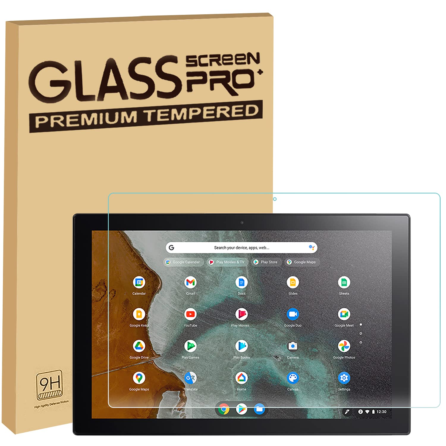 for Asus Chromebook Detachable CM3 10.5インチ 専用 強化ガラスフィルム 目の疲れ軽減 保護フィルム 高透過率 旭硝子素材 9H硬度 気泡ゼロ 飛散防止 指紋防止 for Asus Chromebook Detachable CM3 10.5インチ タブレット用 液晶保護フィル