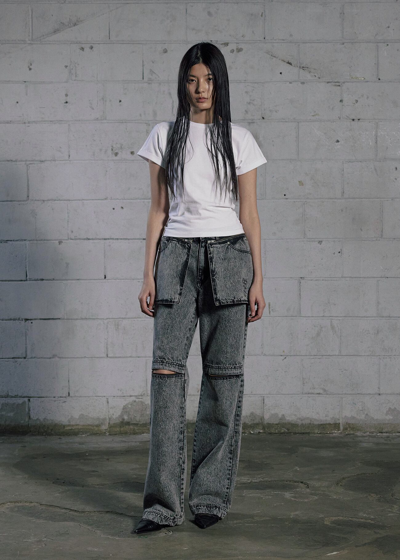 BOHEMIAN SEOUL] 25VER. BASIC ROLL-UP T, WHITE 正規品 韓国ブランド