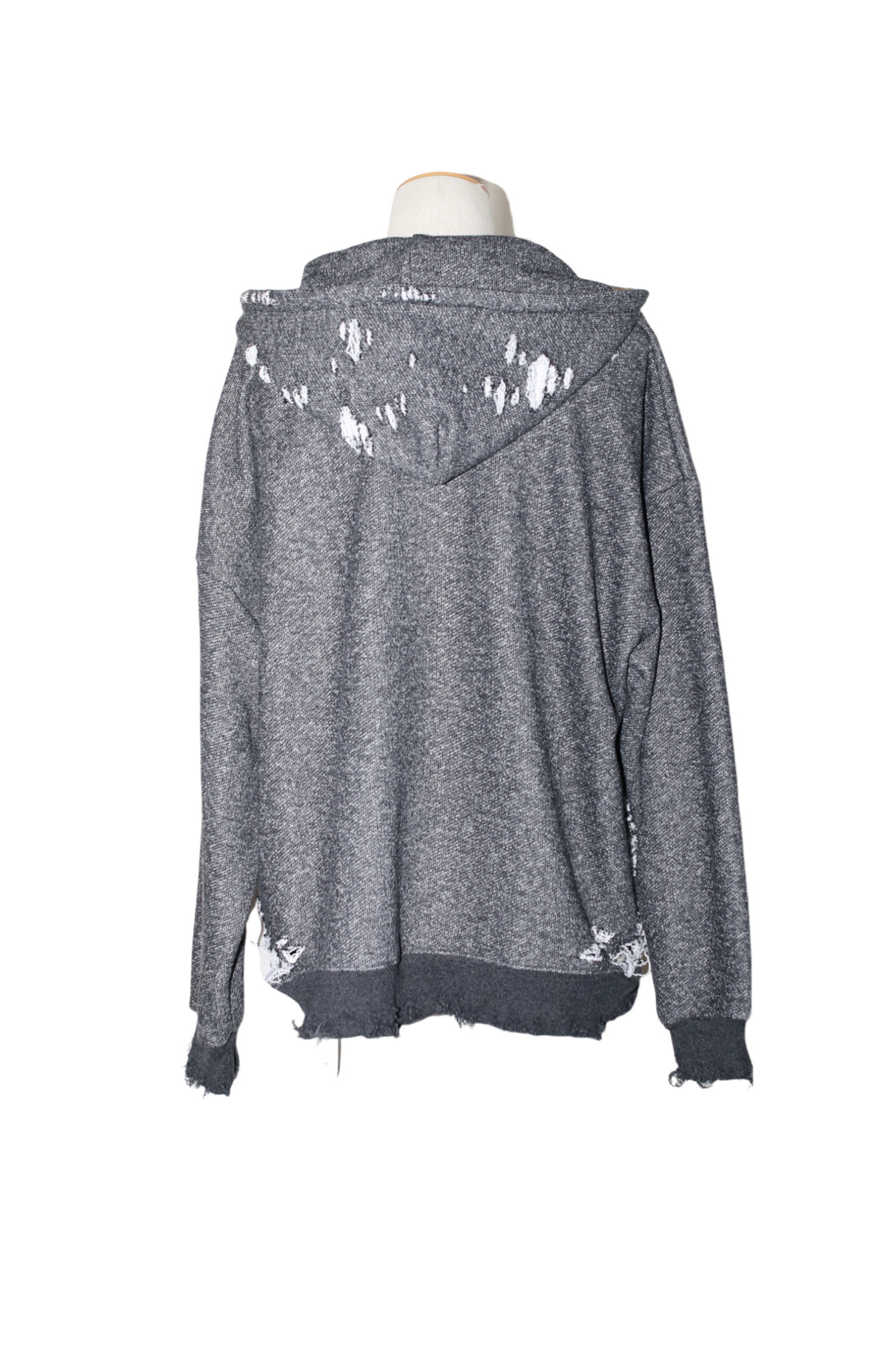 週末限定特価値下げ不可TEPPEI FURUYAMA 25ss パーカー 25SS】TEPPEI FURUYAMA HOODIE CRUSH W-ZIP PARKA (A.GRAY) TF-25S-010