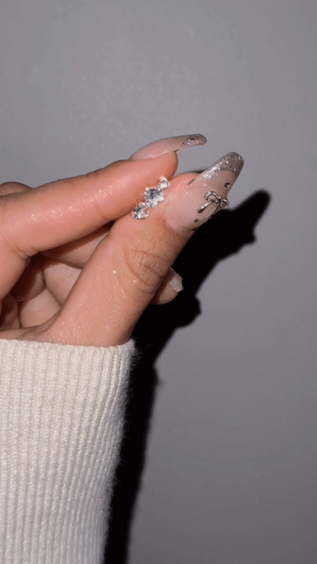 Heart zirconia pierce