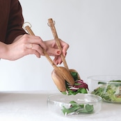 Acacia serving spork