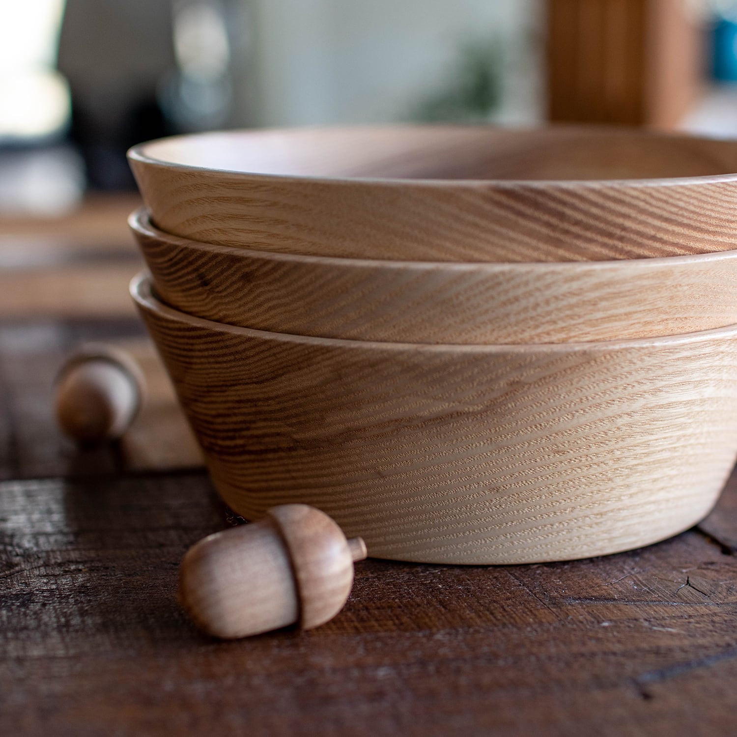 挽物職人さんのスタッキングできる、木のうつわ（unautre original