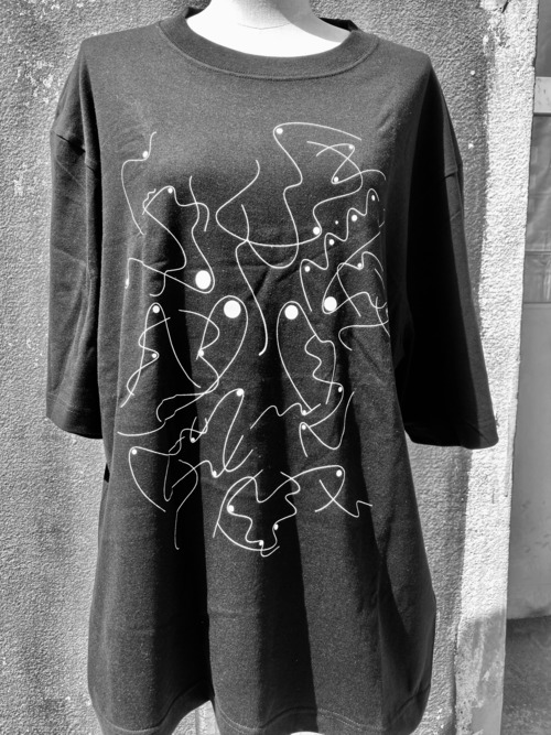 OOIOOIDO vol.4 nijimusi / Black / Over sized T