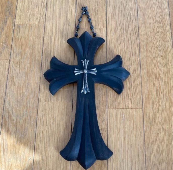 CHROME HEARTS クロムハーツ オブジェ クロス エボニー ラージクロス