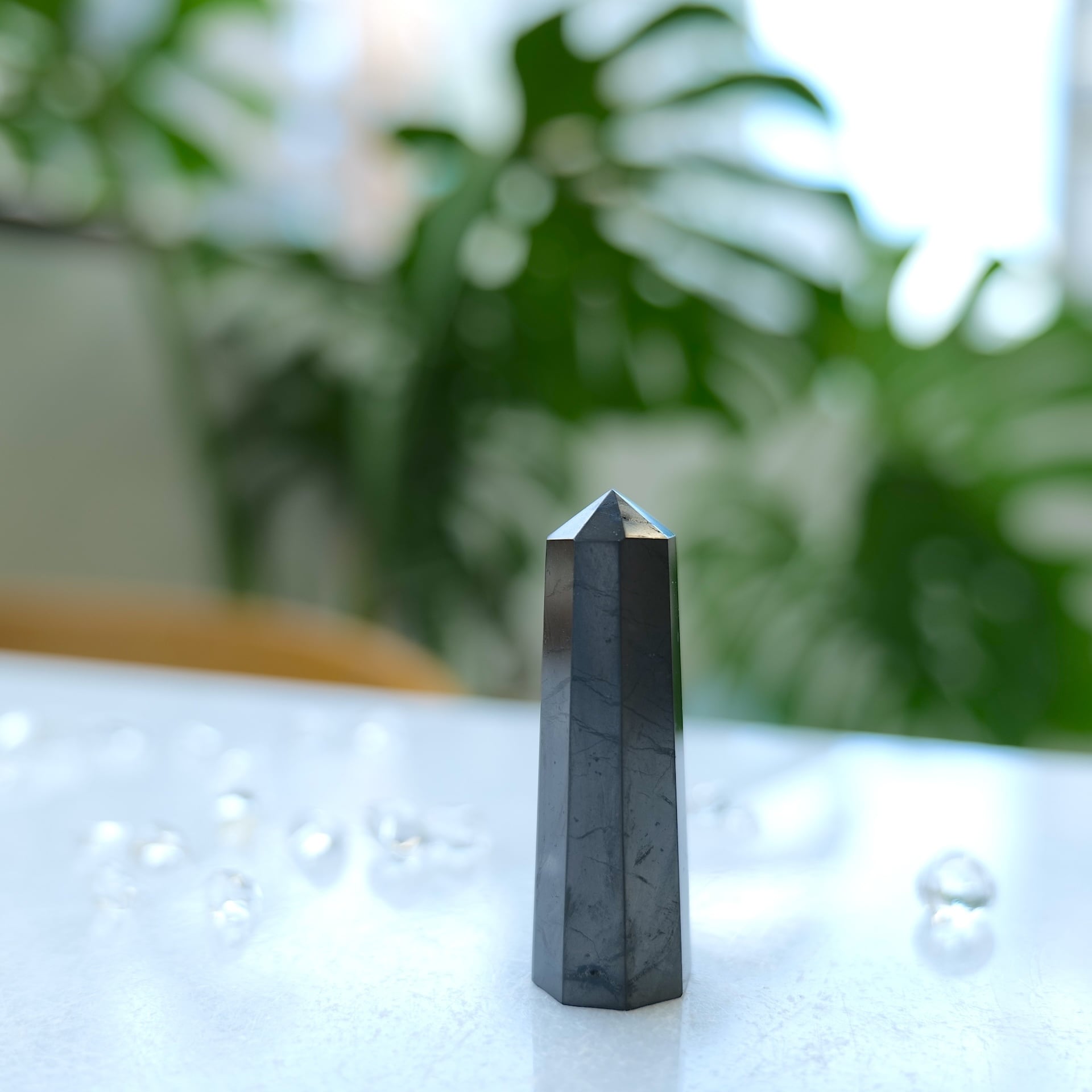 【守りと浄化に特化した、非常に強いプロテクション】シュンガイト 天然石ポイント NO.46-5
