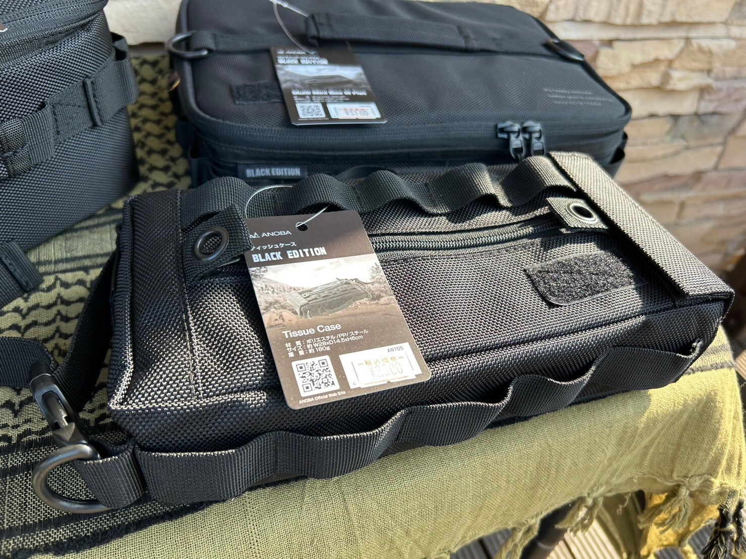 wantkey camp SBSケース anoba アノバ ANOBAアノバ】BLACK EDITION ティッシュケース | CAMP MARKET