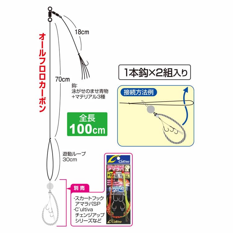 特価商品】オーナー(OWNER) ガチの甘ラバサビキ #19 ピンクケイムラ T