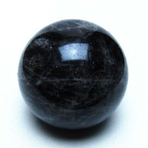 モリオン 黒水晶 丸玉 55mm 一点物 151-9437