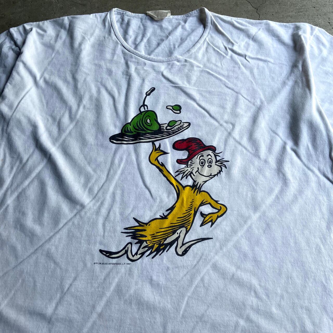 90s USAシングルステッチ　ヴィンテージTシャツ　グレー　キャラT XL