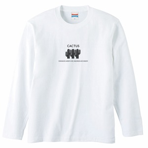 CACTUS 長袖Tシャツ（White×Black）