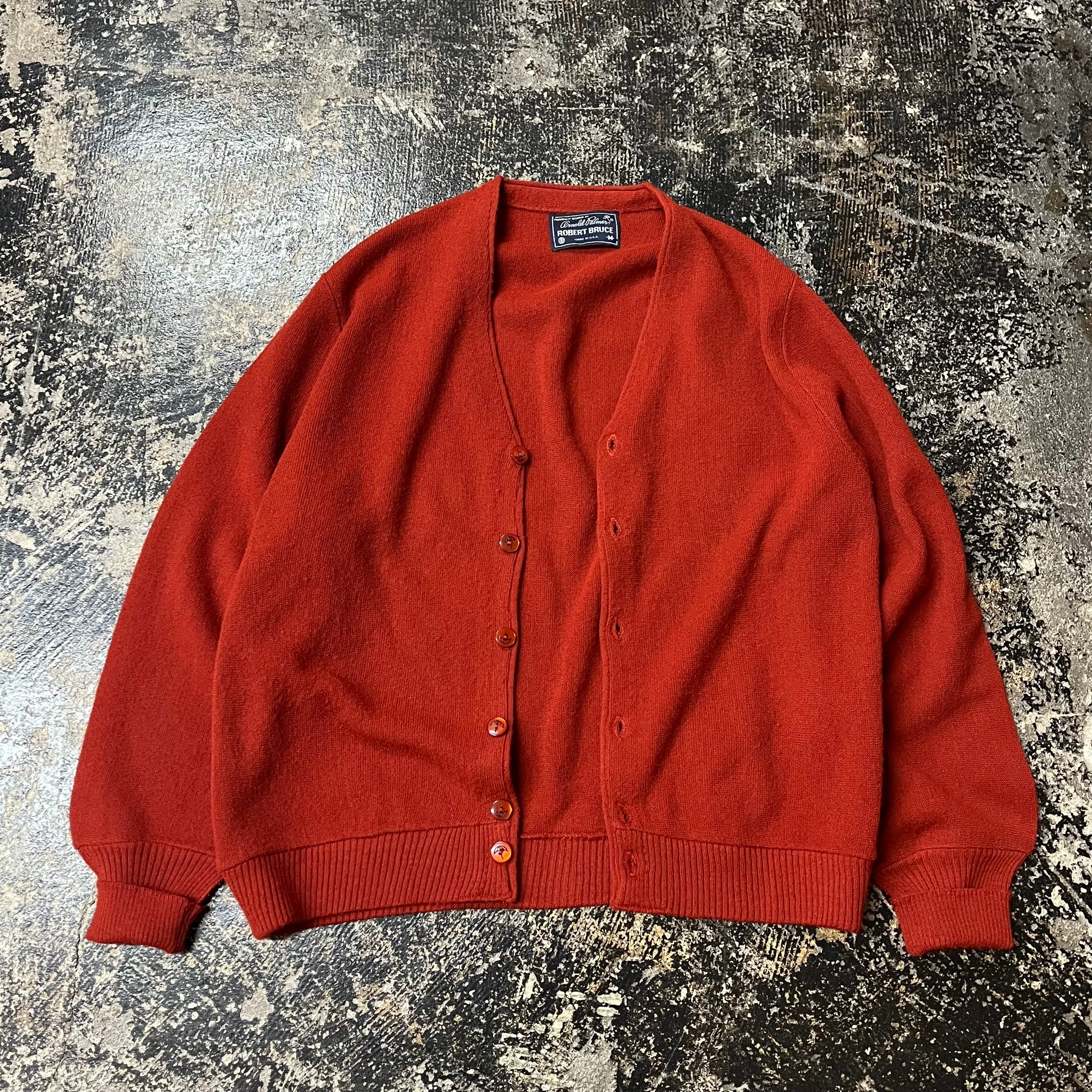 80s ROBERT BRUCE ACRYLIC CARDIGAN USA製 Size M | GRAMINE