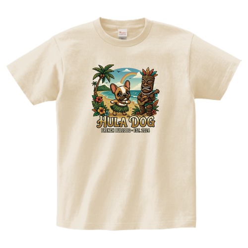 HULA DOGフレンチブルドッグアロハTシャツ