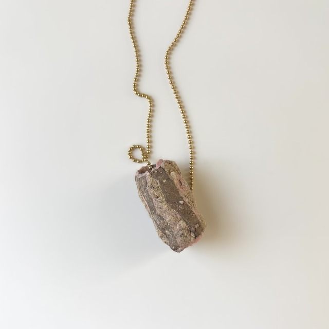 #25054 ネックレス/地層のパーティ Necklace/A Party of Clay Strata