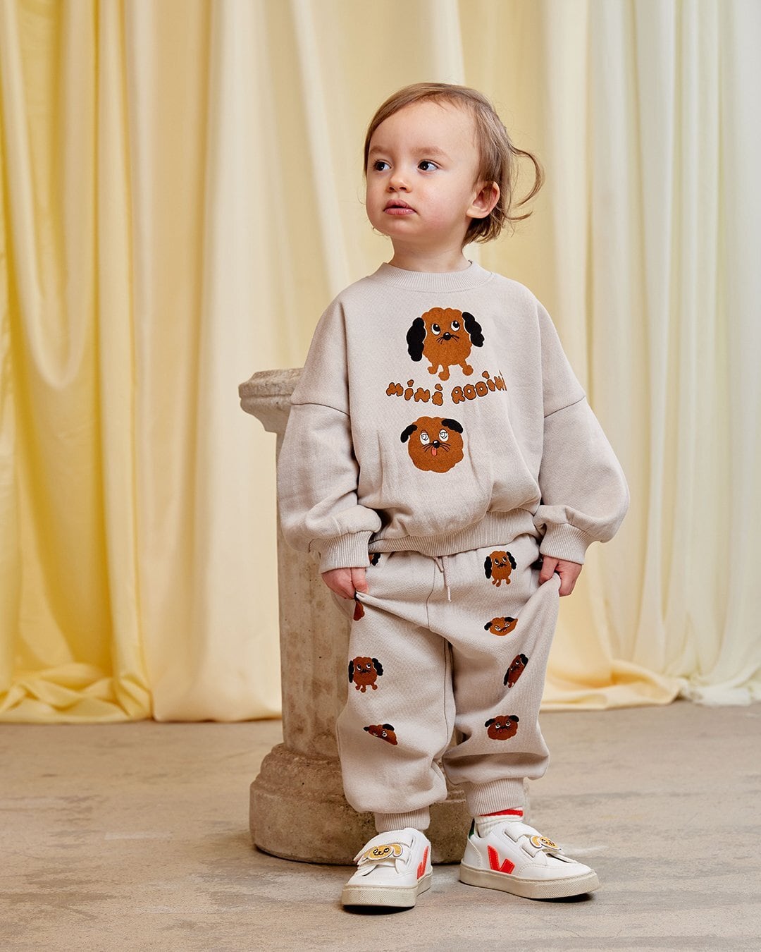 26SS pre】minirodini( ミニロディーニ )Hearts aop velour