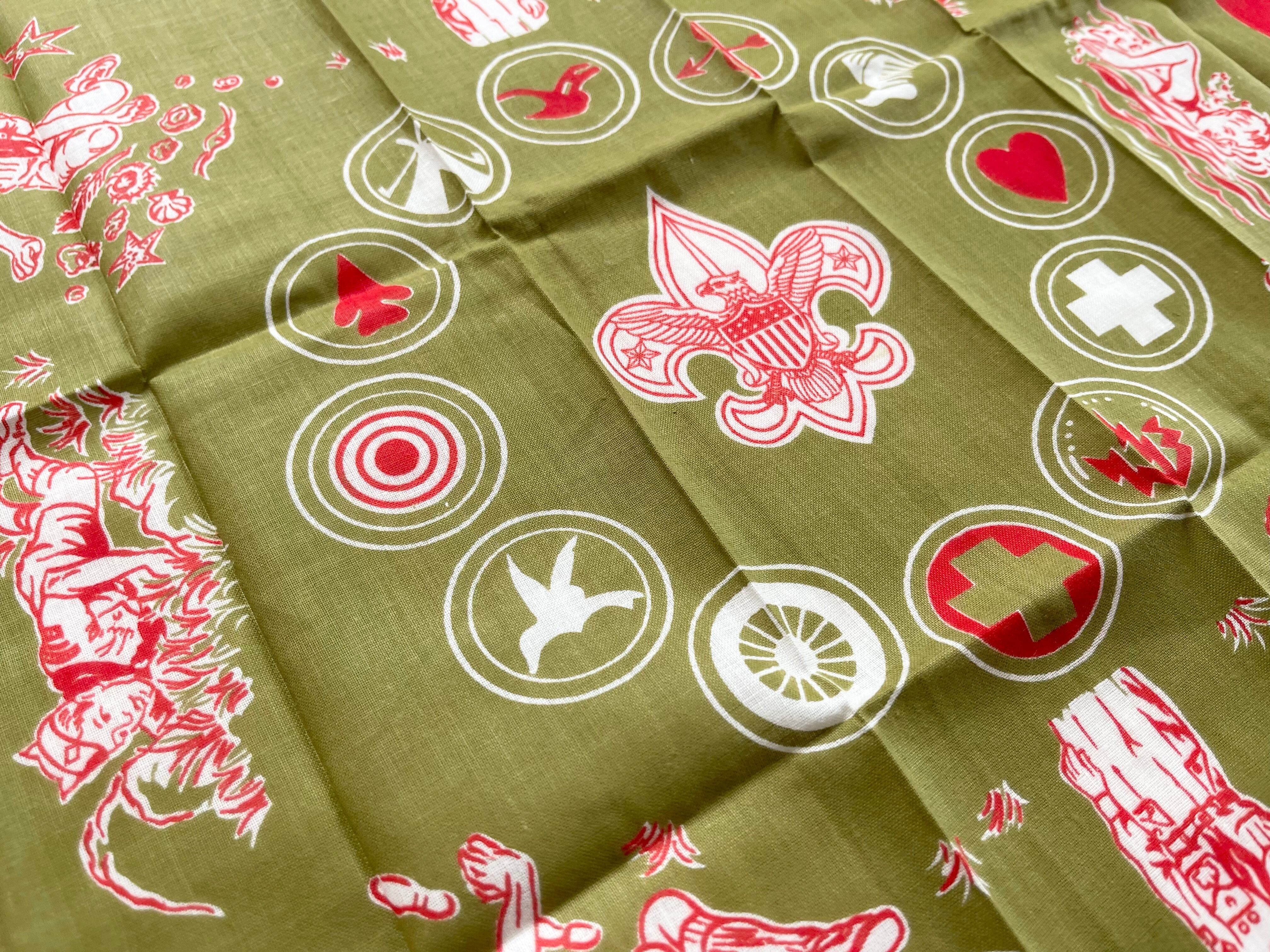 Deadstock】60s ボーイスカウト ヴィンテージバンダナ MADE IN USA