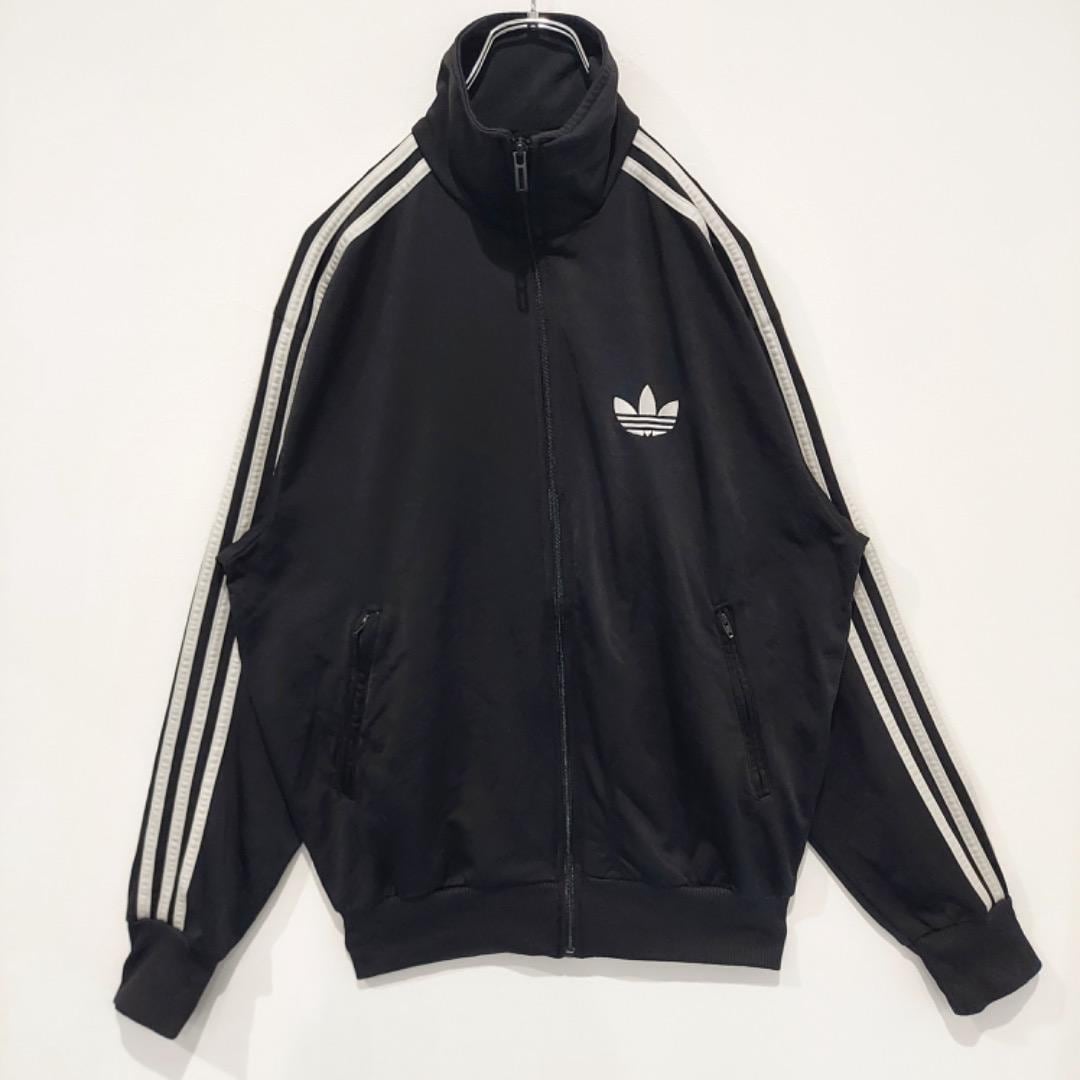 adidas アディダス トラックジャケット 刺繍 黒 白 S 10151 | fuufu adidas アディダス トラックジャケット 刺繍 黒 白 S 10151 | fuufu