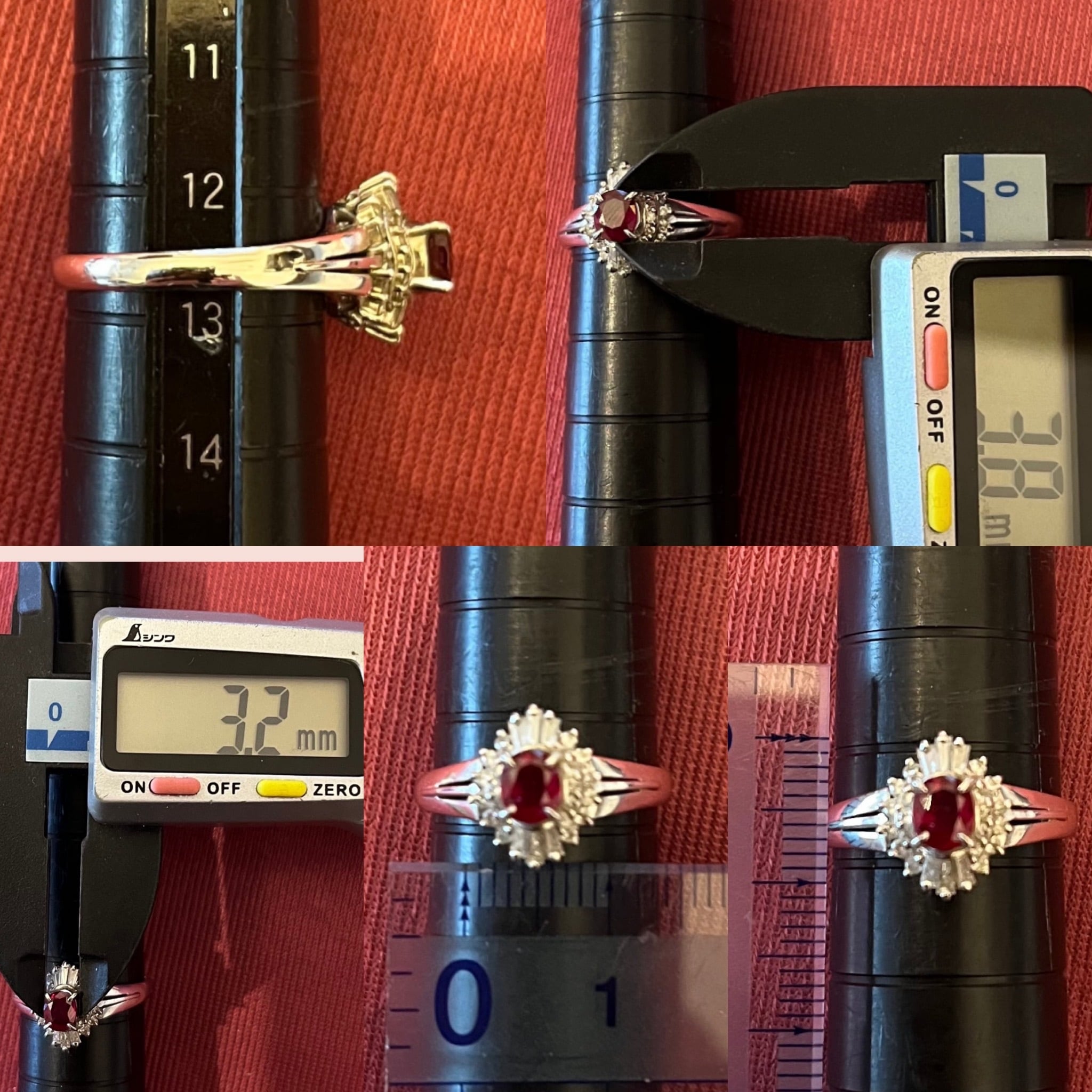 昭和レトロリング〜プラチナの唐草模様が美しいレトロな指輪〜 濃くて