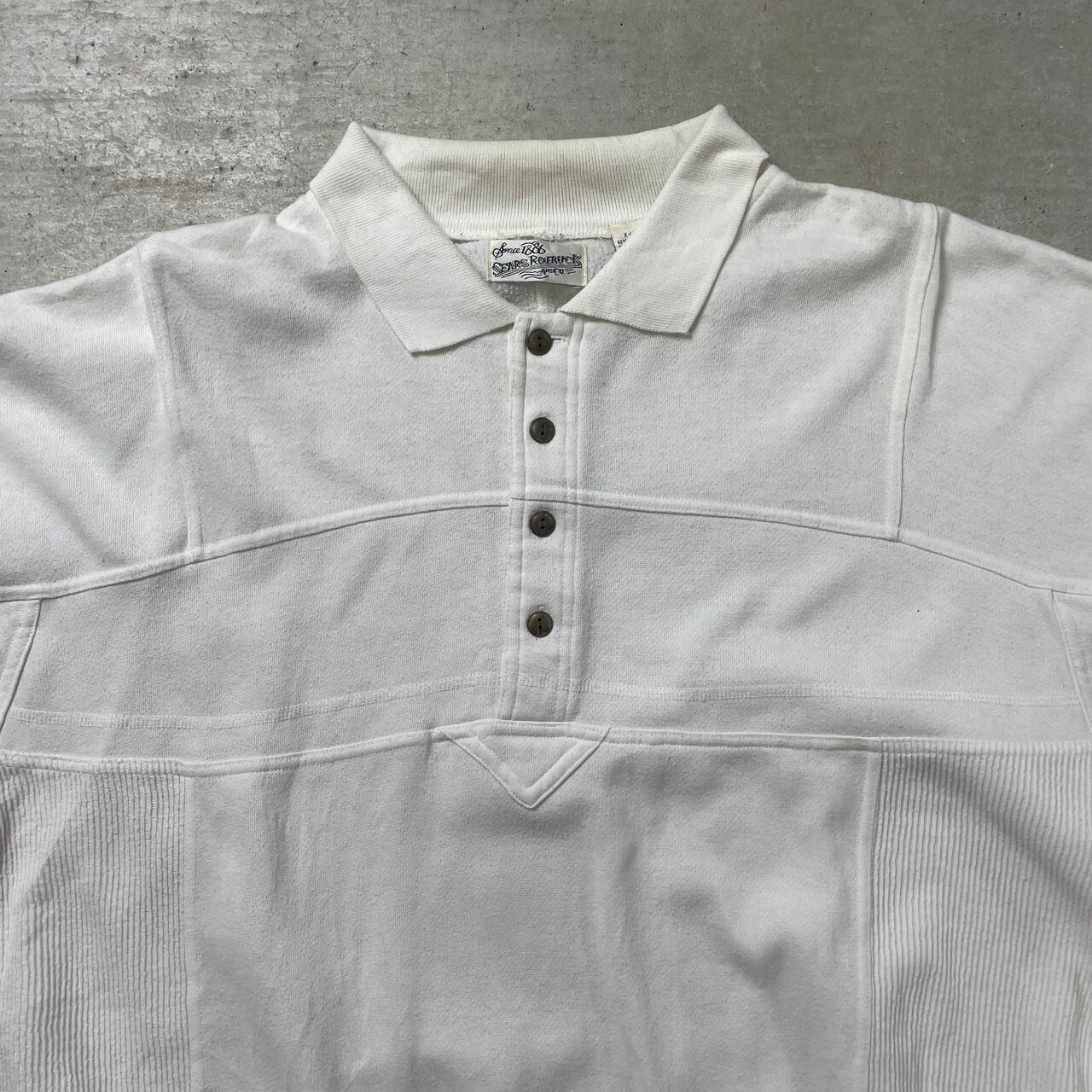 80~90年代 SEARS ROEBUCK シアーズ ニットスウェット ニットポロシャツ 