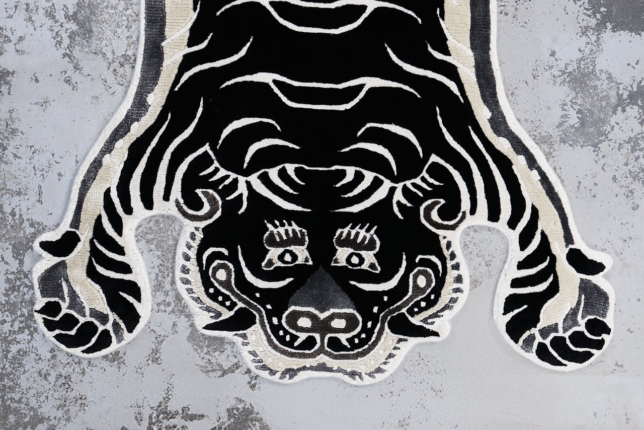 SLOWTIGER Sサイズ ラグ SLOWTIGER Sサイズ ラグ チベタンタイガーラグ Tibetan Tiger Rug 《S