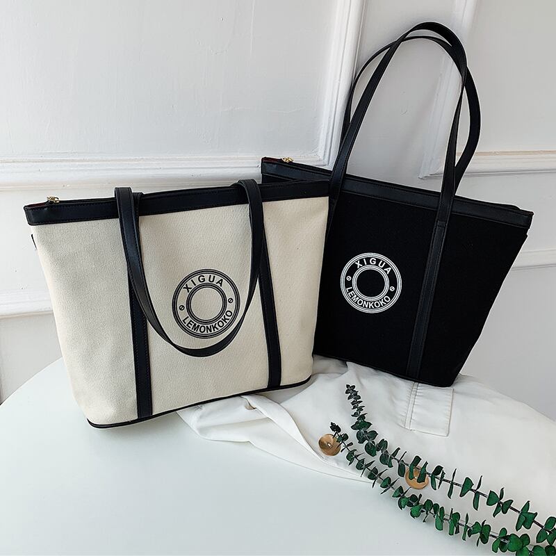 バッグレディース大容量2020夏トレンドワイルドショルダーバッグネットレッドファッションキャンバストートバッグ Tiancai_Wing_Bag8798035