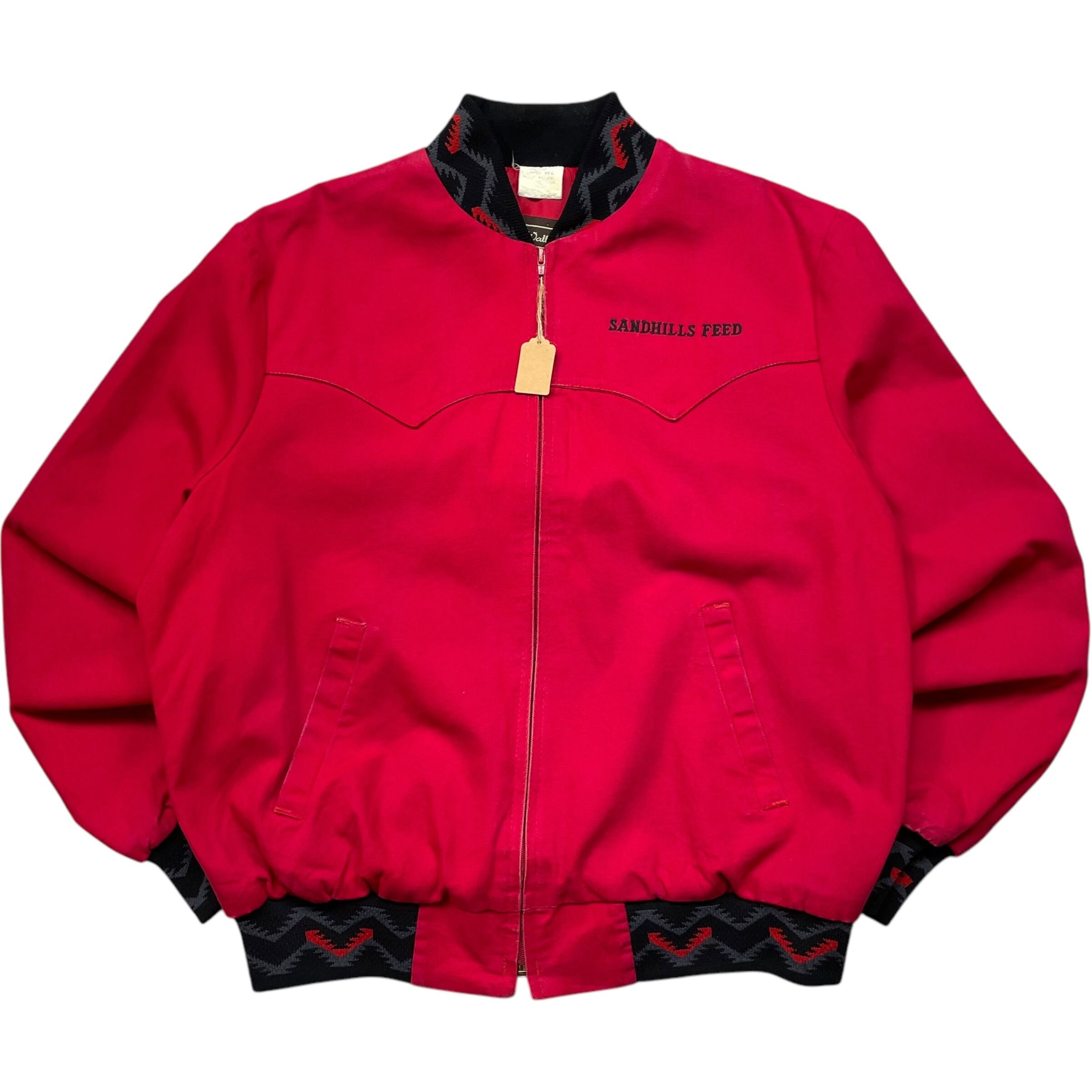 《XL》 Walls ウォールズ ダックジャケット 企業刺繍 レッド 90年代〜 no.5231