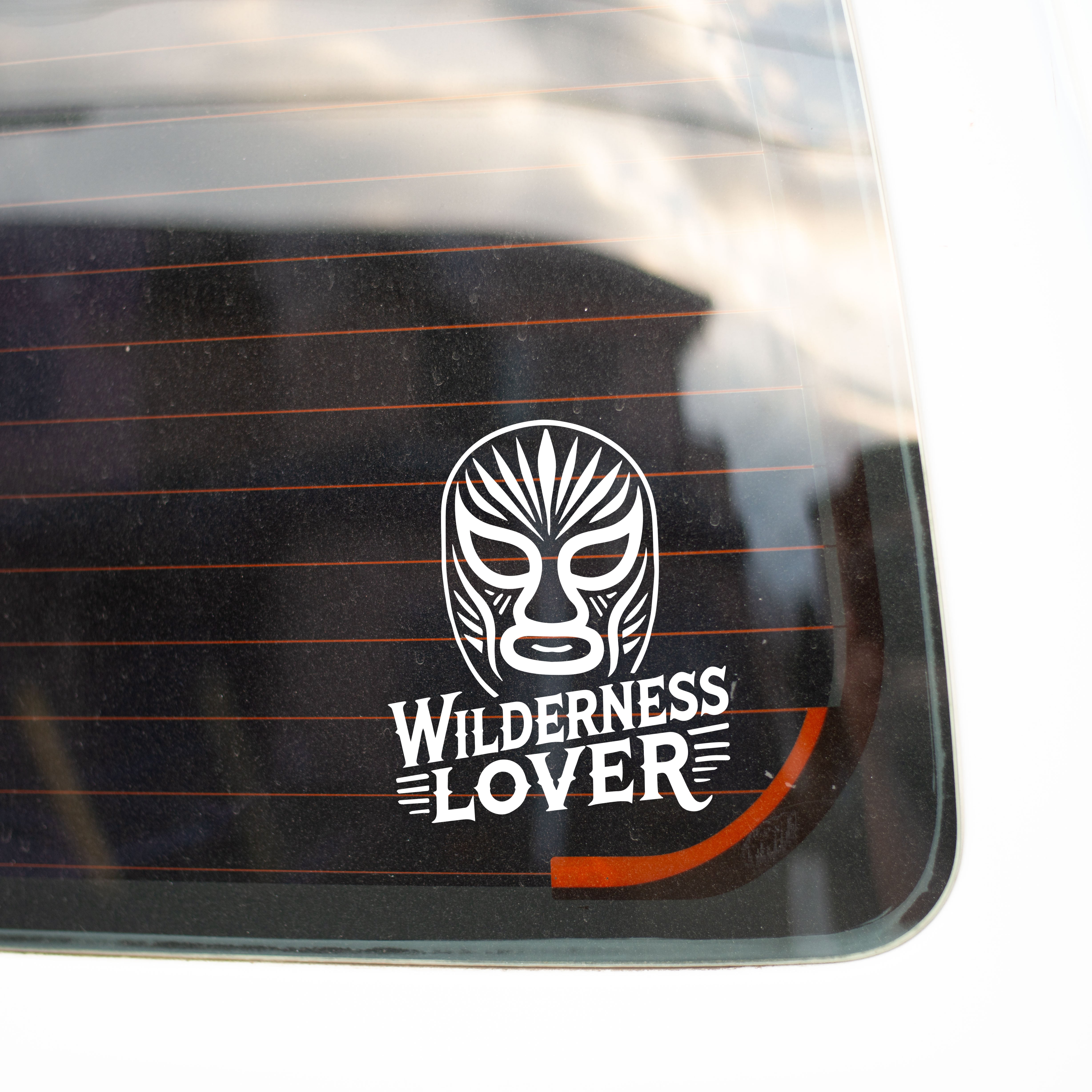 アウトドア ステッカー 屋外用 防水 WILDERNESS LOVER マスクマン 山
