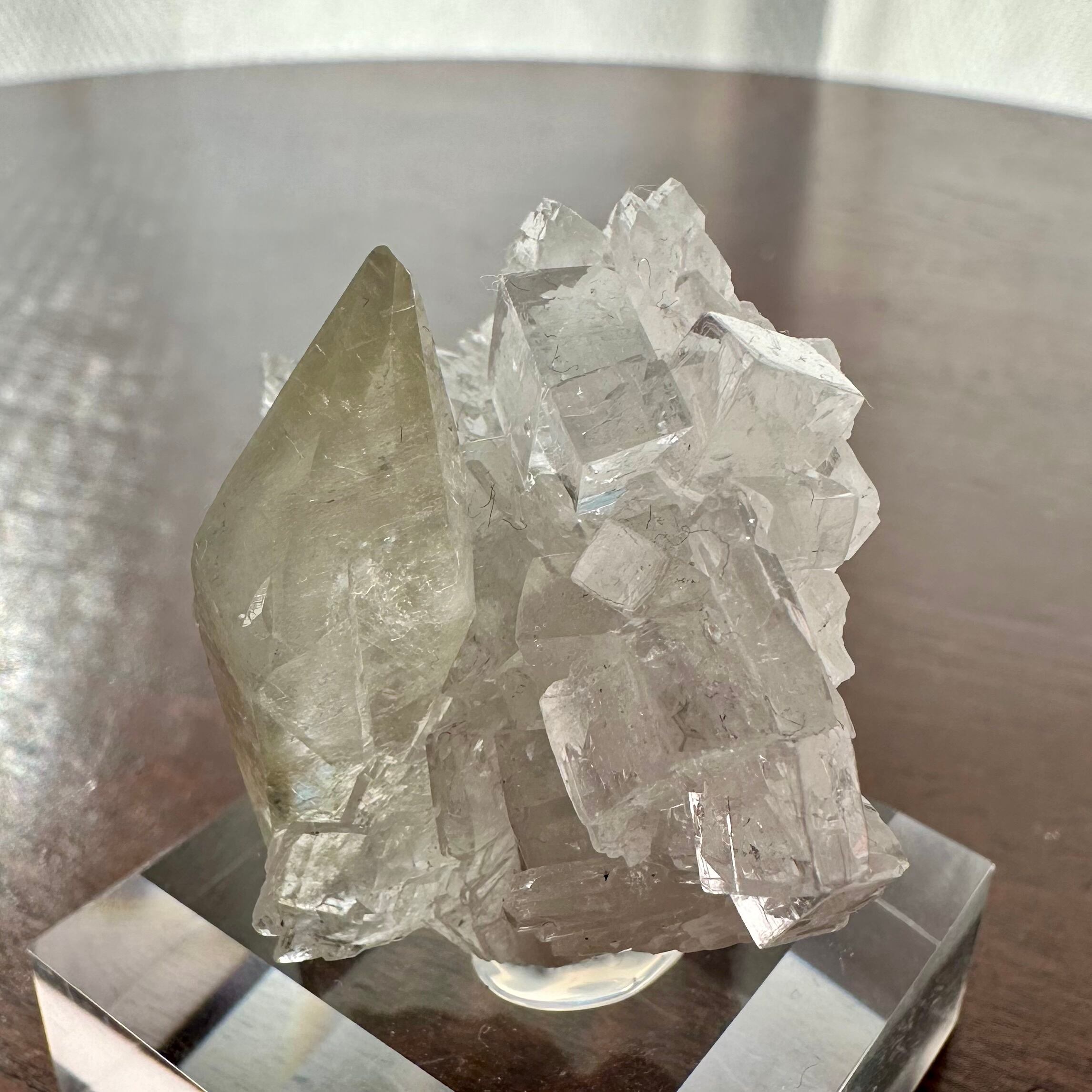 フローライト / カルサイト / バライト【Fluorite with Calcite