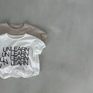 【Bella bambina】UNLEARN Tシャツ アイボリー 80~130cm 240717