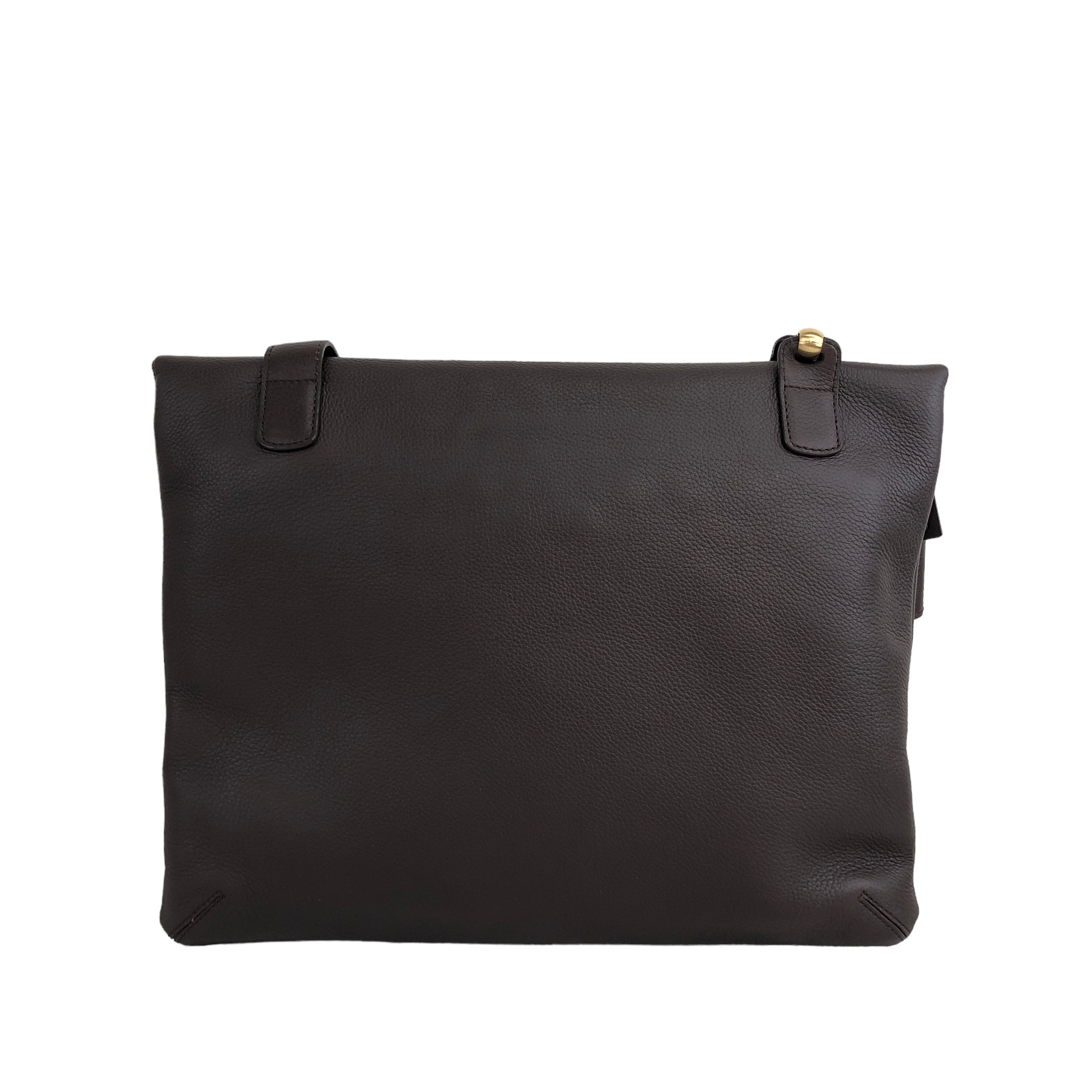 【LOEWE】ショルダーバッグ　アナグラム型押し　レザー　ブラウン LOEWE ロエベ アナグラム 型押し レザー ショルダーバッグ ブラウン