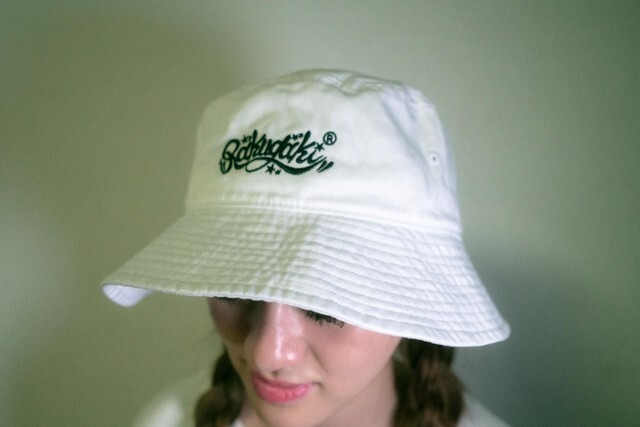 2019 RAKUGAKI Cursive Logo Dad Cap White