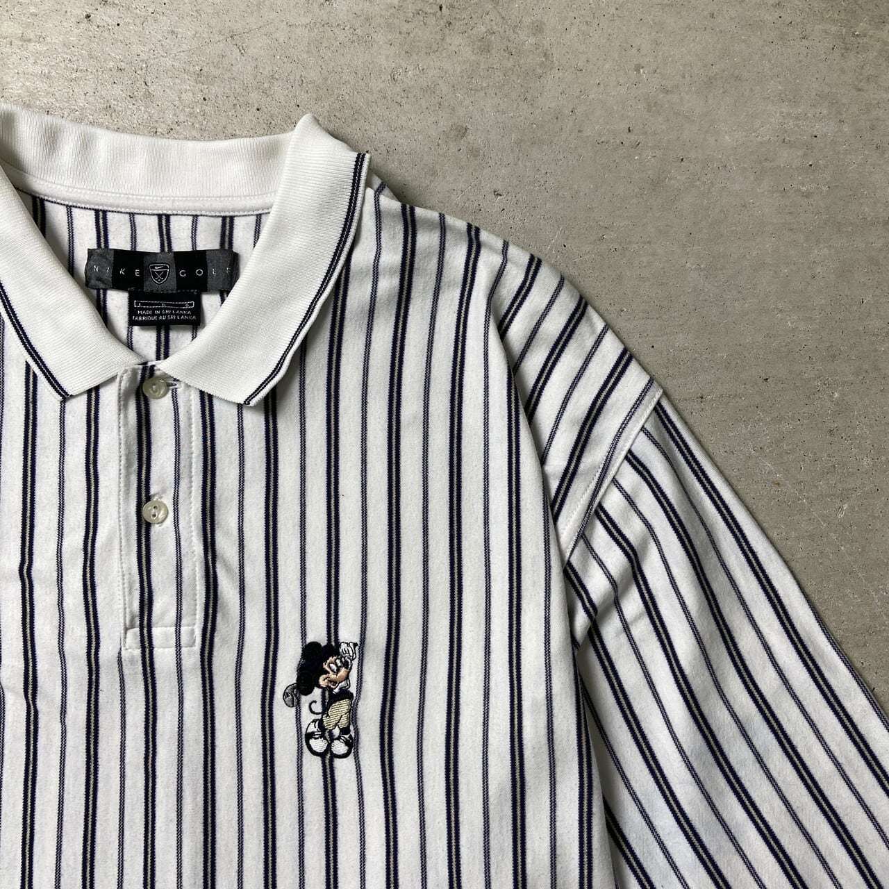00年代 NIKE GOLF Disney ナイキ ゴルフ ディズニー マルチストライプ 