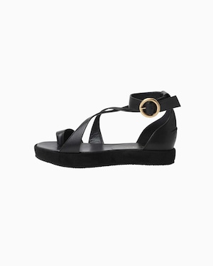 【Mame Kurogouchi】Curved Line Ankle Strap Sandals  MM22SS-AC308