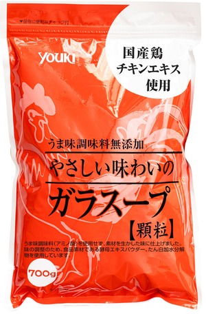 【努力特価】ユウキ食品 やさしい味わいのガラスープ(袋) 700g
