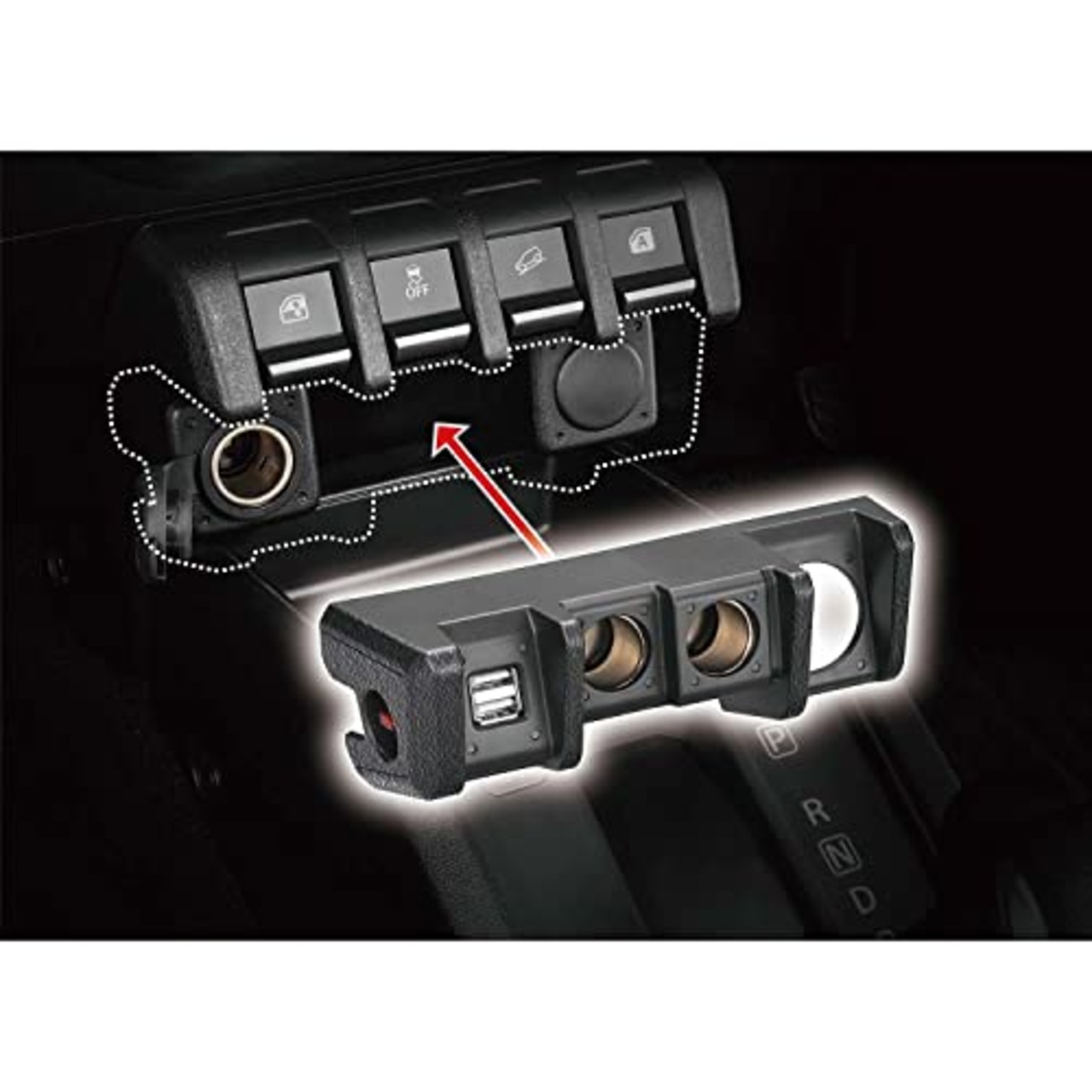 カーメイト ジムニー専用 増設電源ユニット スズキ ジムニー JB64 ジムニーシエラ JB74 カー アクセサリー ソケット USB電源 suzuki jimny carmate NZ587