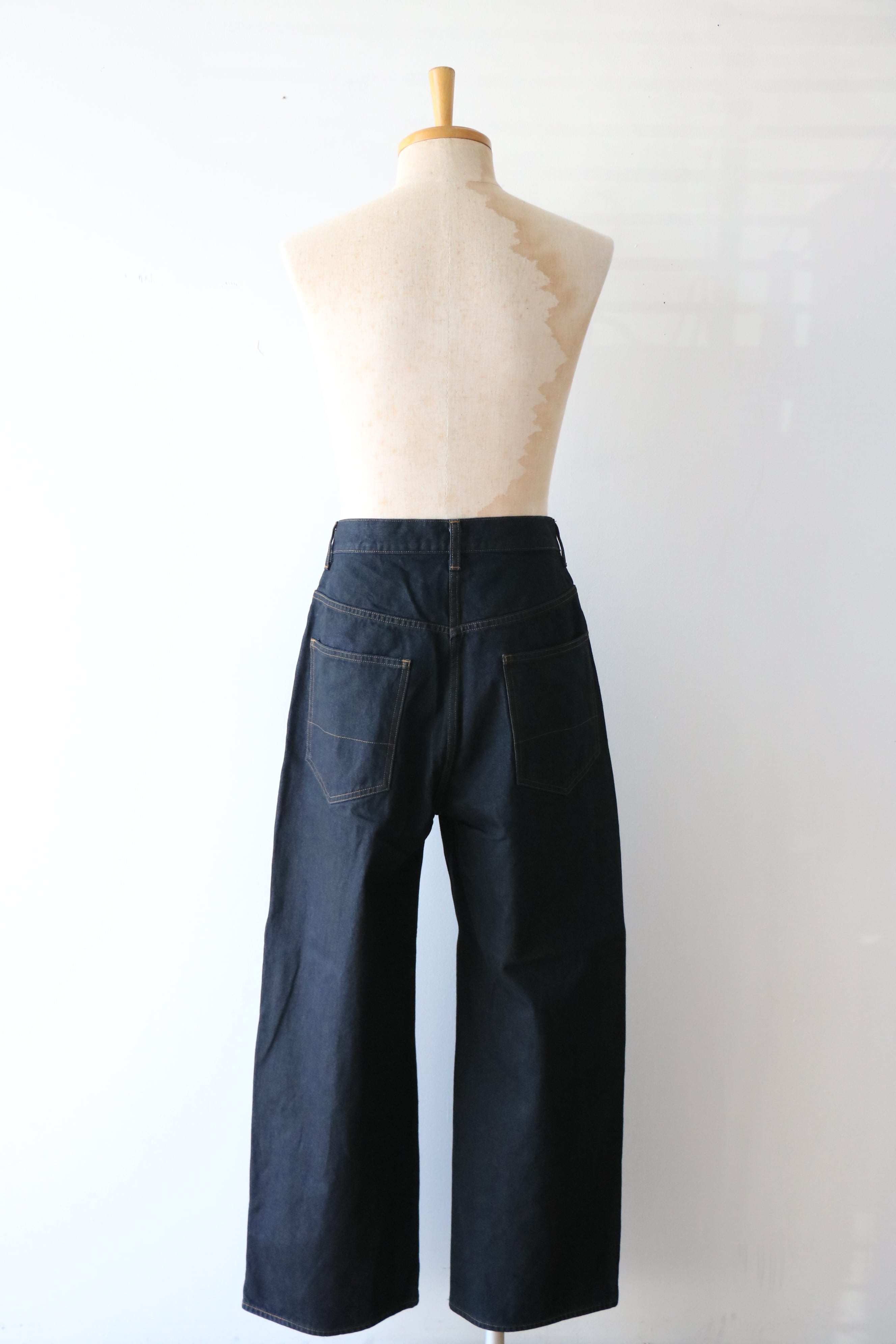 Ancellm -STRAIGHT WIDE DENIM PANTS OW- / ANC-PT146-B / アンセルム