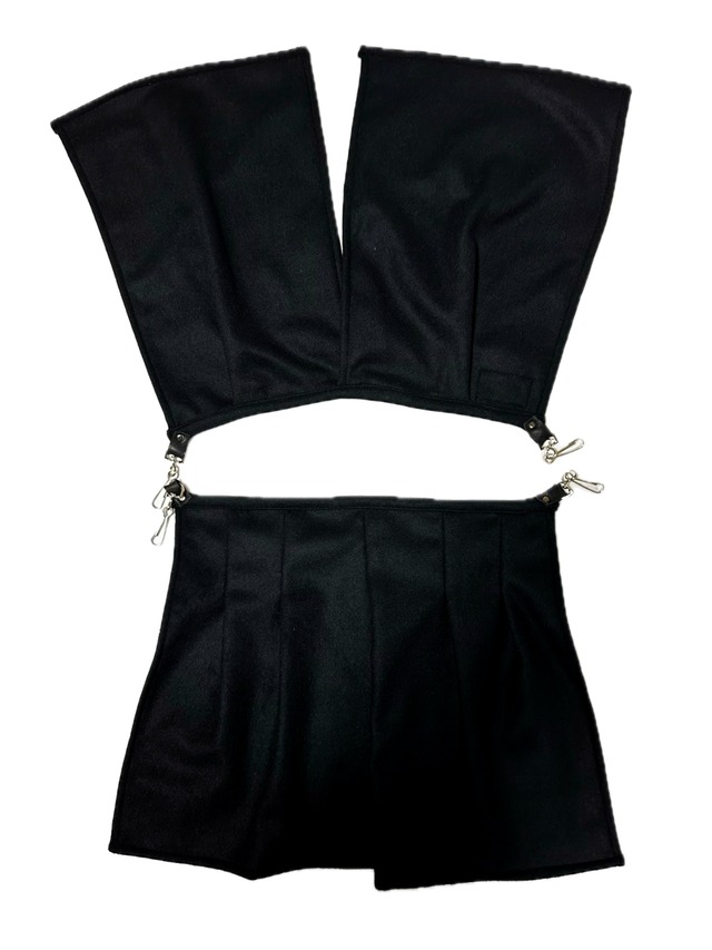 UNFINISHEDバムフラップスカート25011