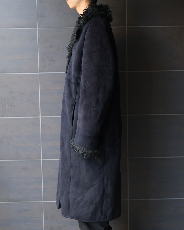 micro suede super long Gang Coat